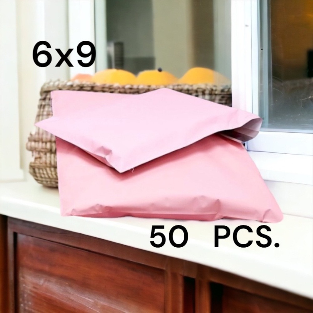 50 6X9 Poly Mailers Pale Pink Shipping Envelopes PRICE IS FIRM - Picture 1 of 4